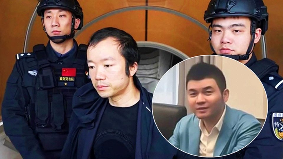 相关人员被押解画面